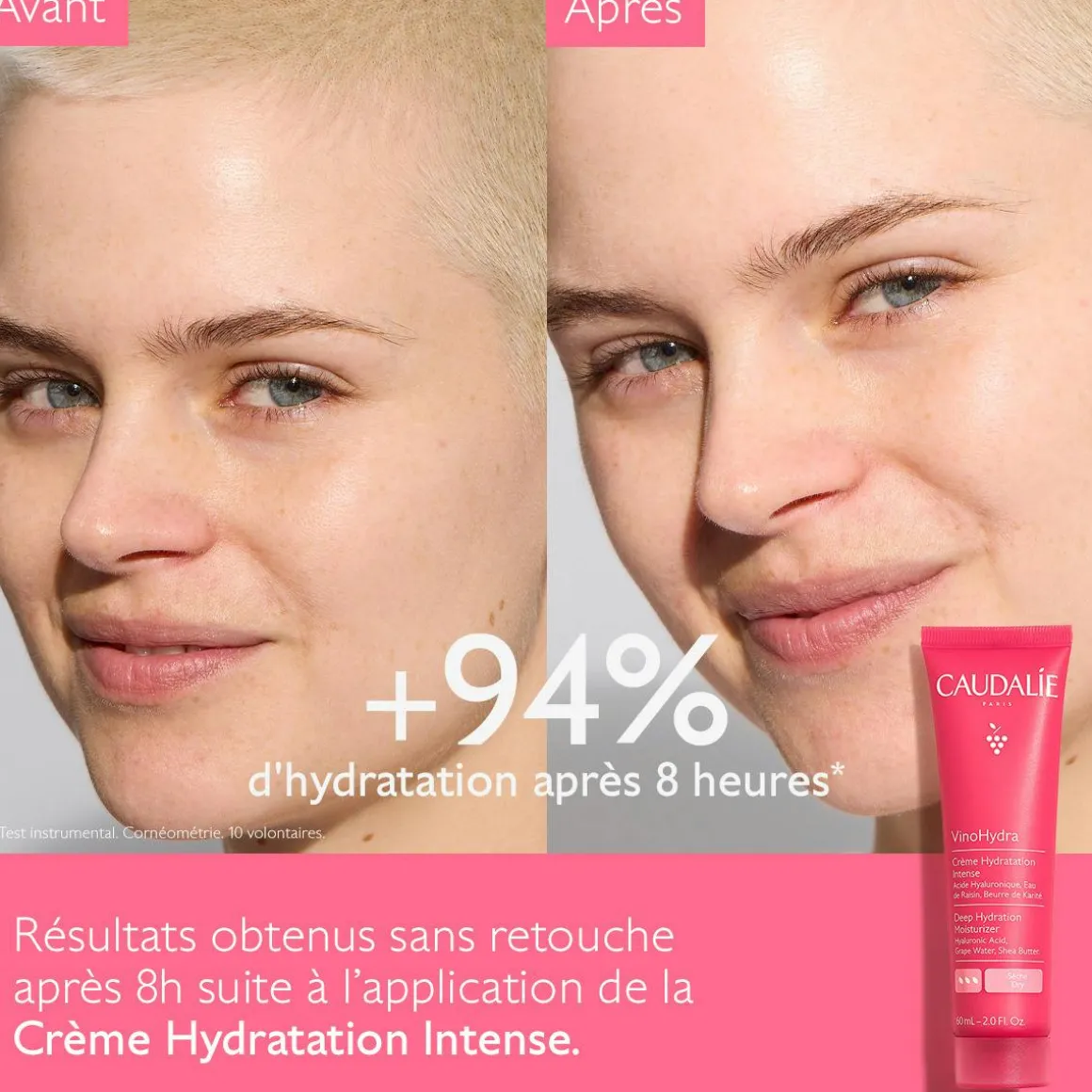 Crème Hydratation Intense à l'Acide Hyaluronique & Beurre de Karité