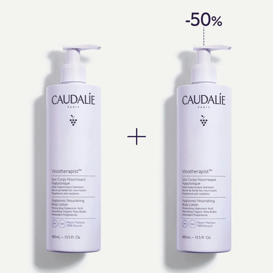 Duo Soin Corps Nourrissant Hyaluronique 400ml + 400ml