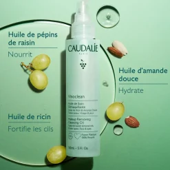 Huile de Soin Démaquillante à l'Huile d'Amande Douce + Ricin - 150ml