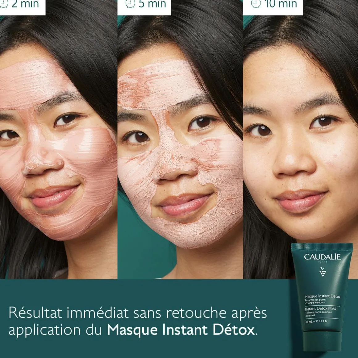 Masque Instant Détox à l'Argile Rose - 35ml