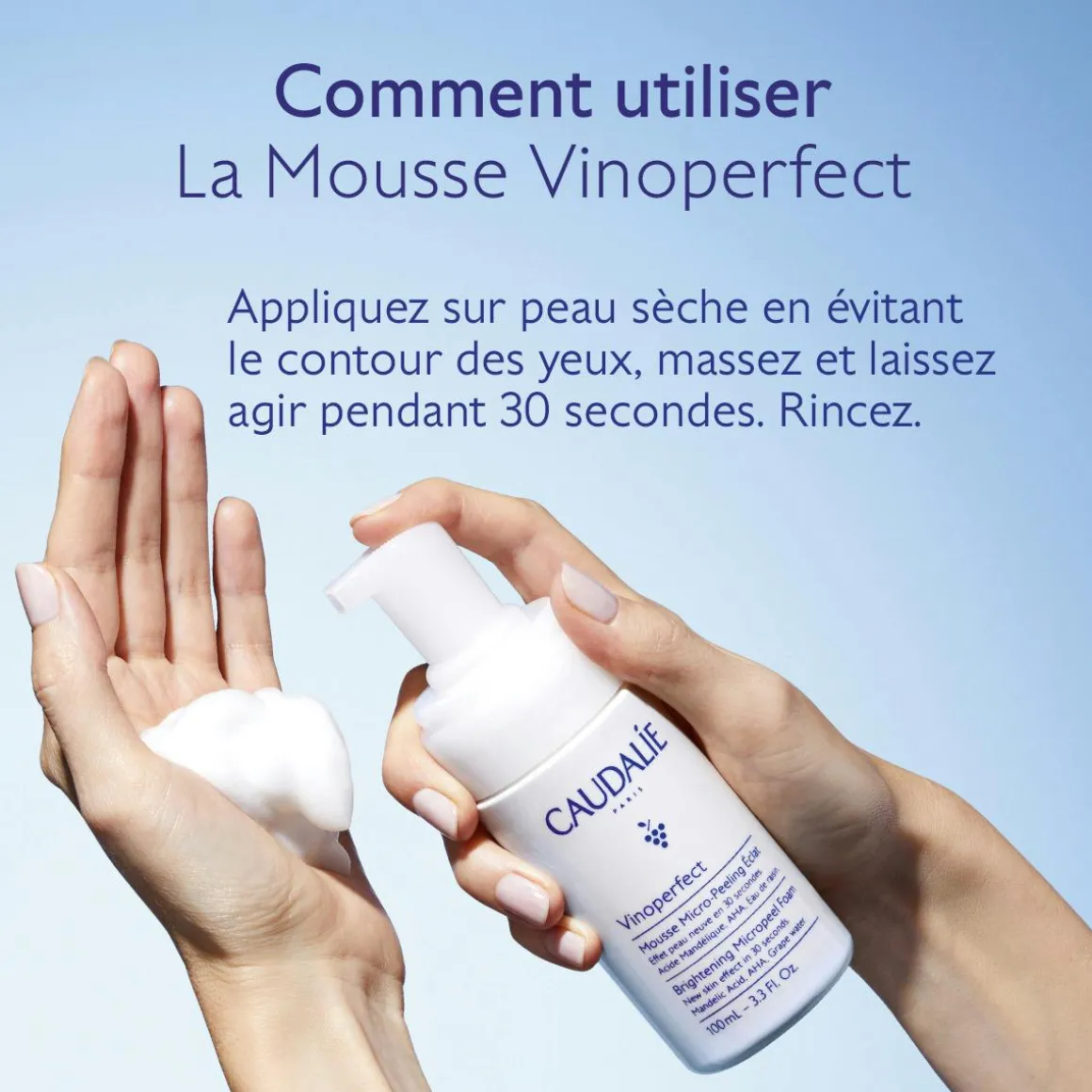 Mousse Micro-Peeling Éclat à l'Acide Mandélique (AHA) - 100ml
