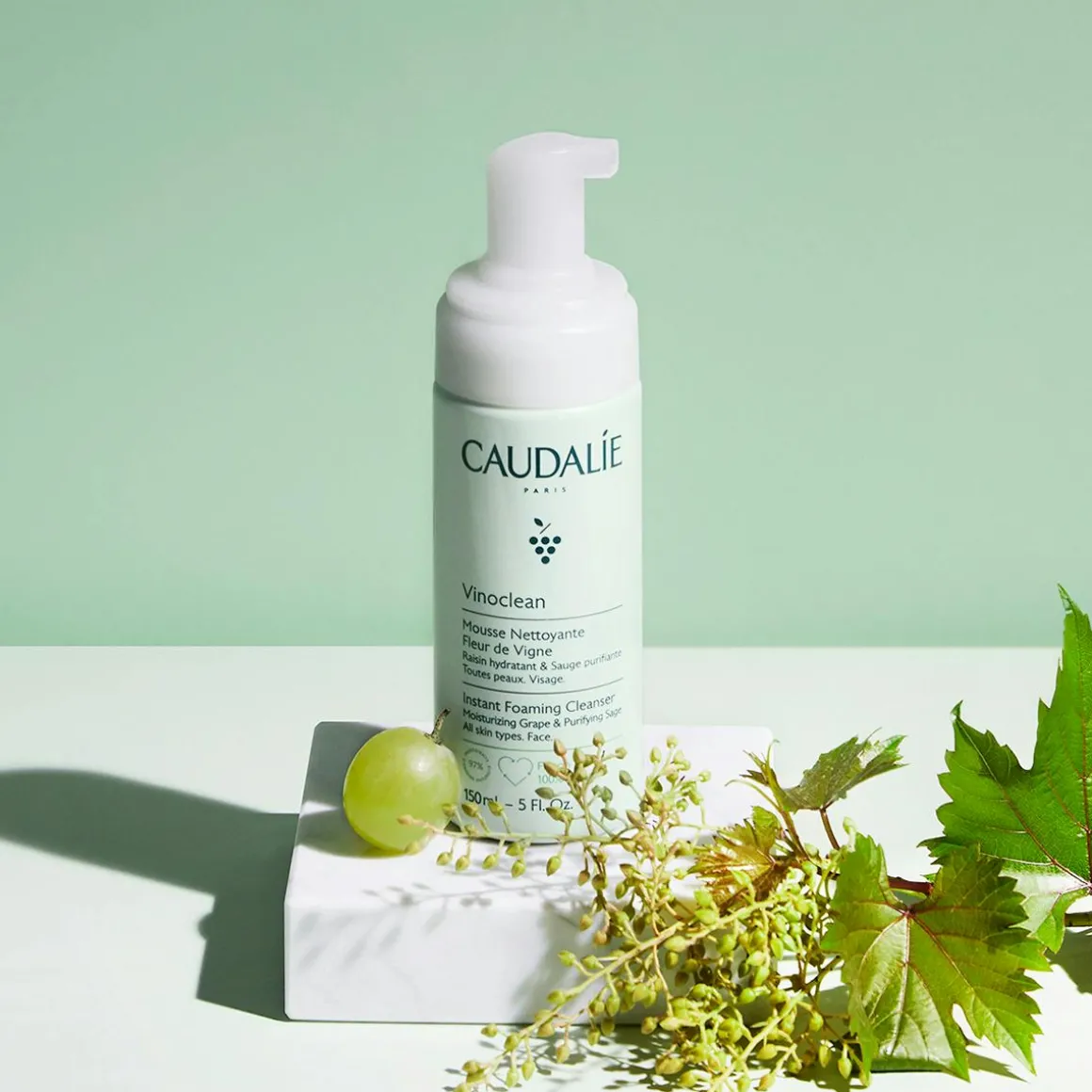 Mousse Nettoyante Visage Fleur de Vigne - 150ml